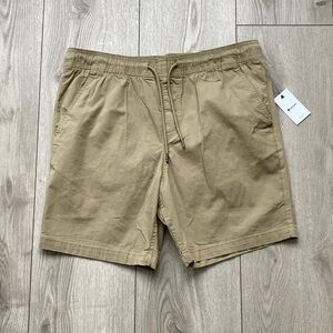 Sperry Shorts Men’s Air Soft Chino Khaki NWT Pull On 8” Inseam Summer Beach Hike